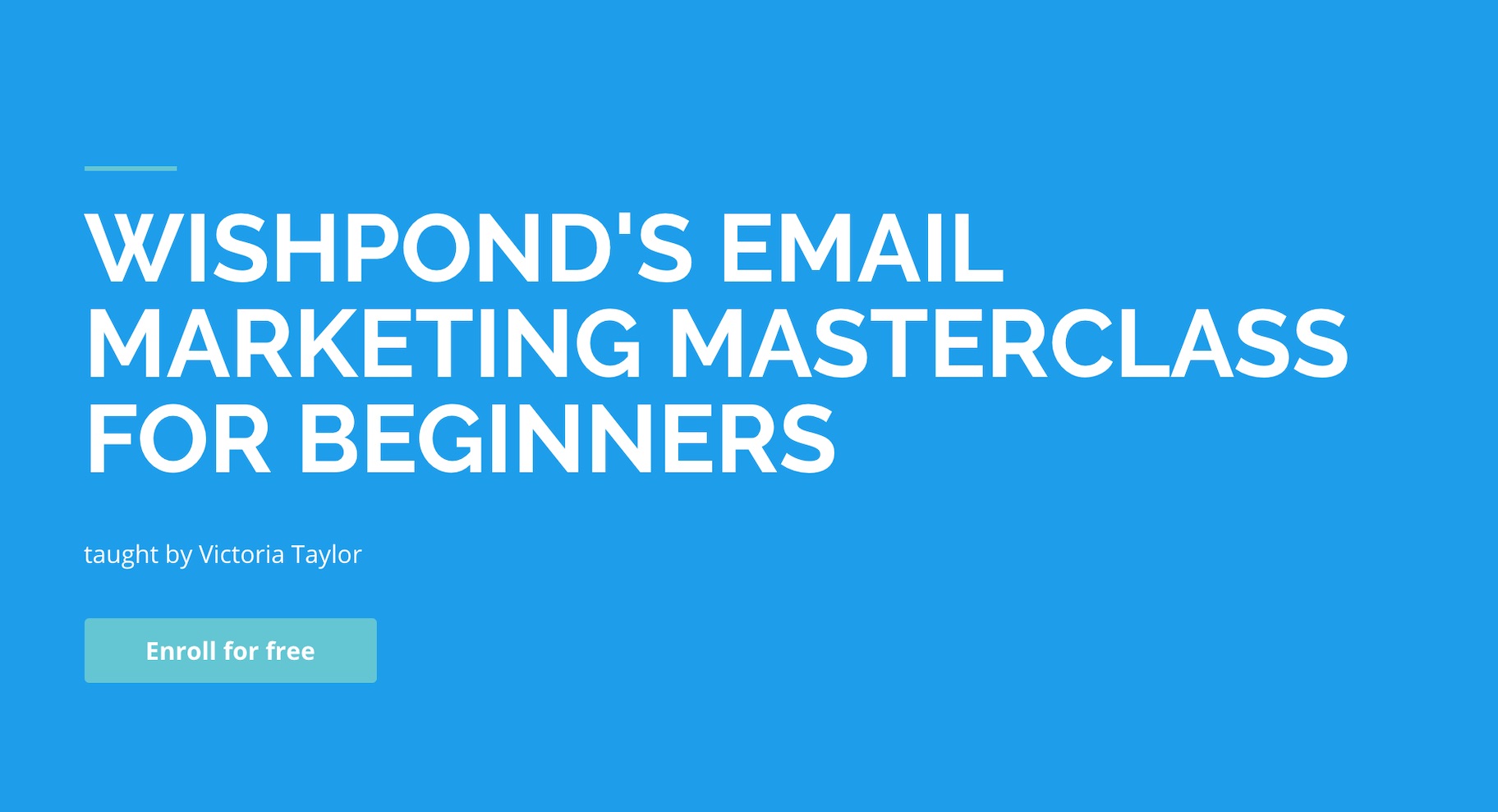 Email Marketing Masterclass for Beginners - Wishpond