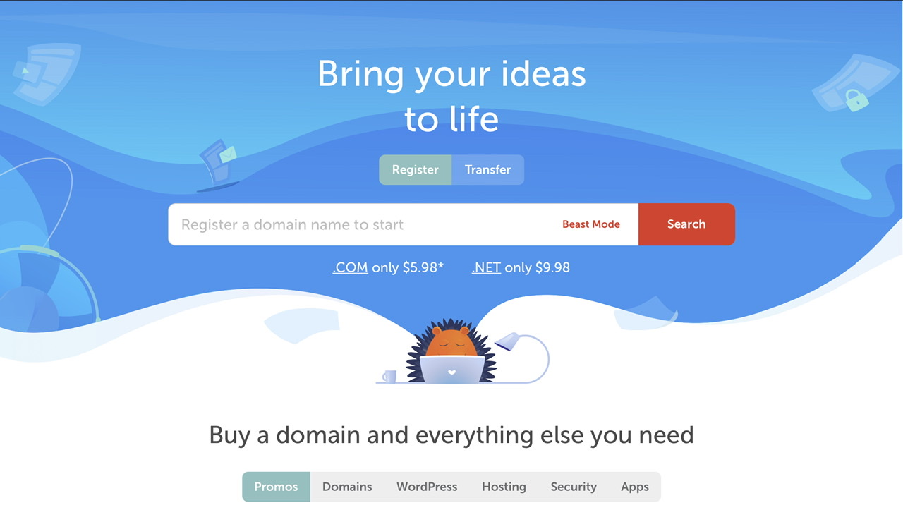 Namecheap homepage