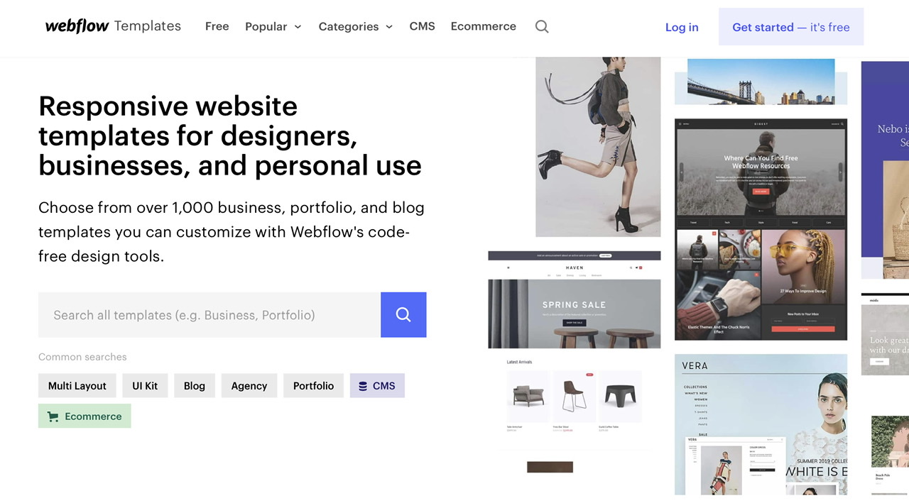 Webflow templates