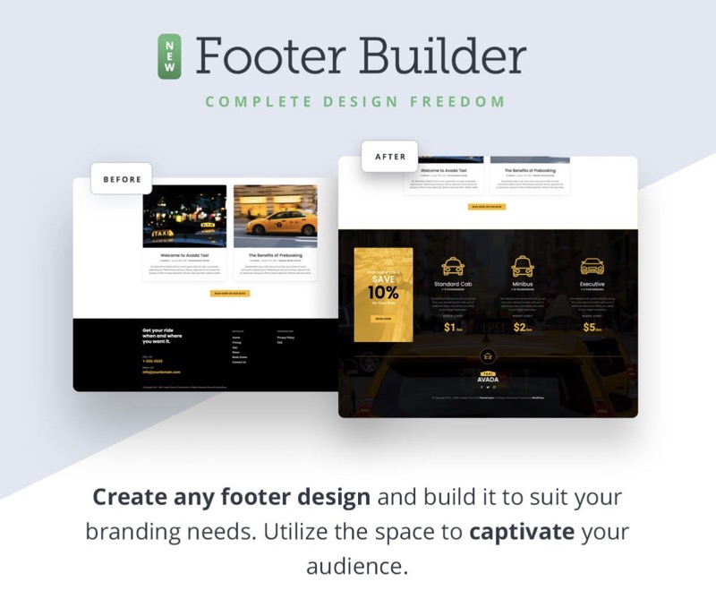 Footer builder