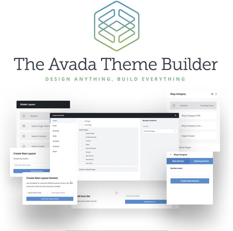 Avada Theme builder