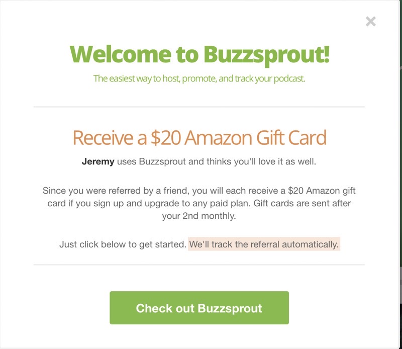 Buzzsprout podcast hosting discount