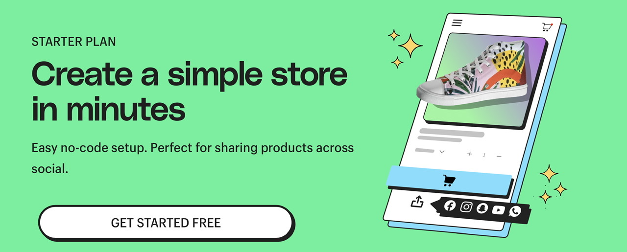 Shopify starter plan