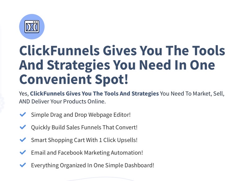 Clickfunnels funnel features