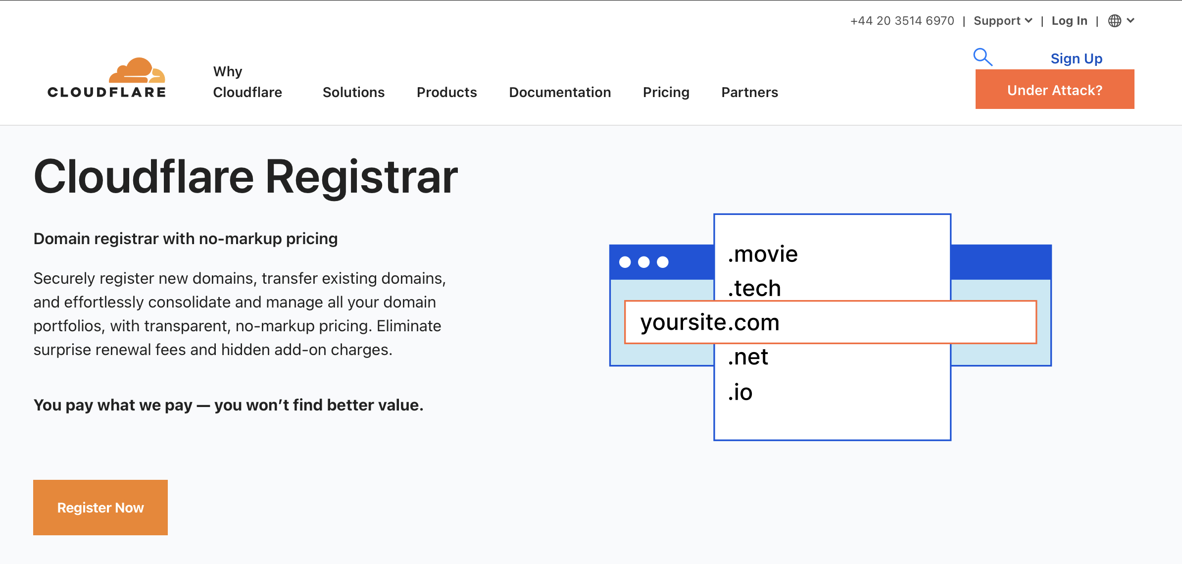 Cloudflare registrar