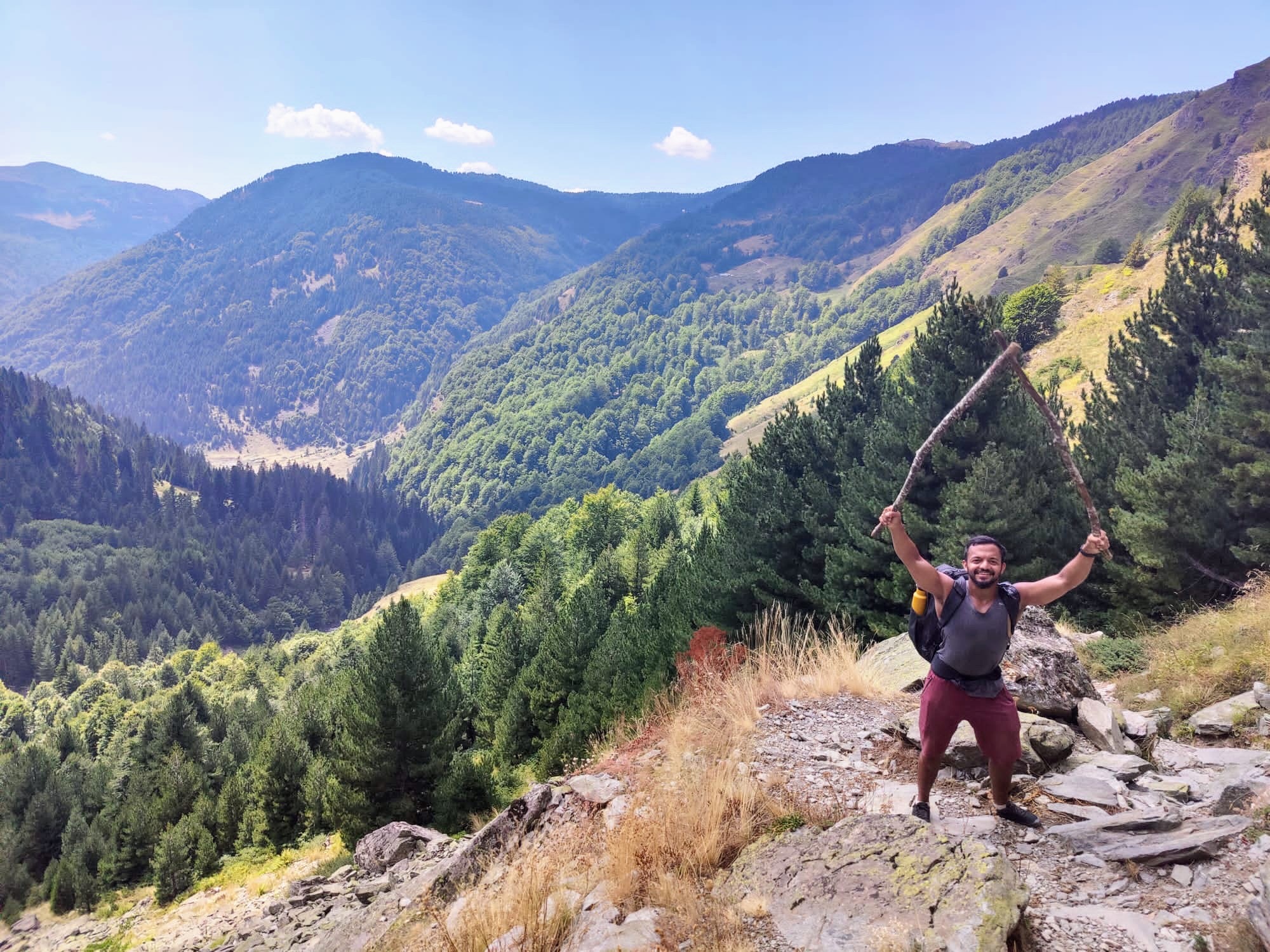 Picture of me hiking in Kosovo