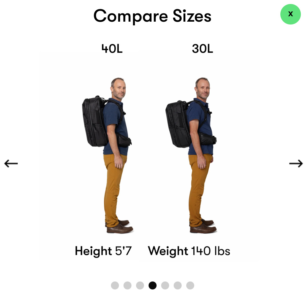 Tortuga backpack comparisons
