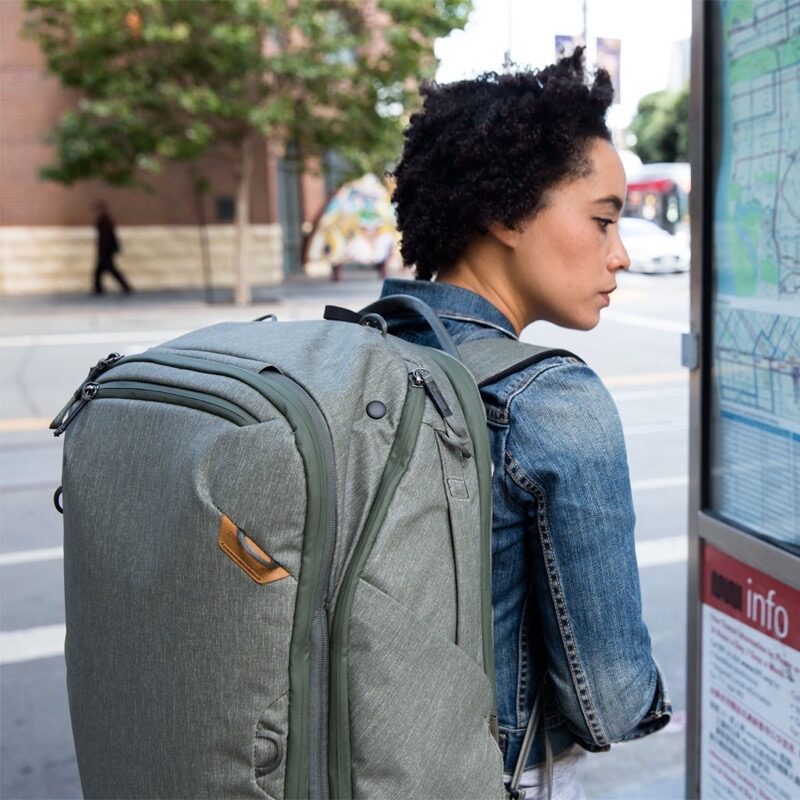 peak design travel backpack features