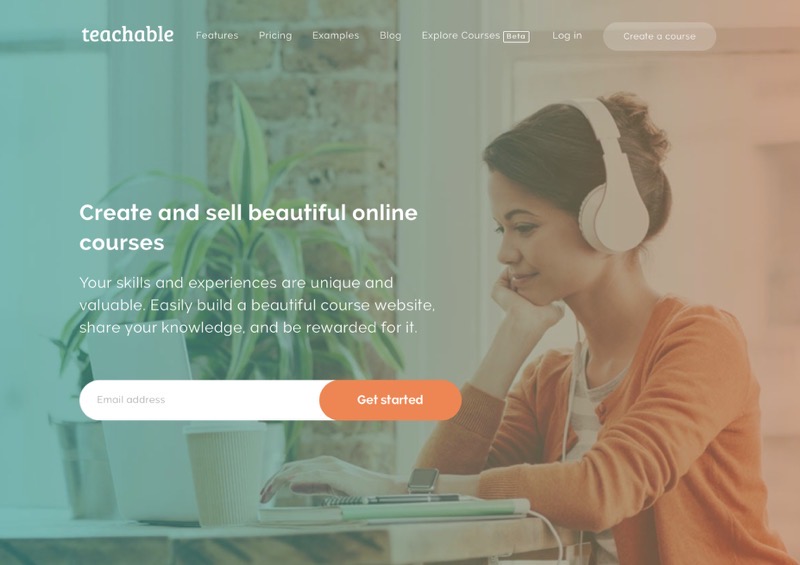 teachable homepage