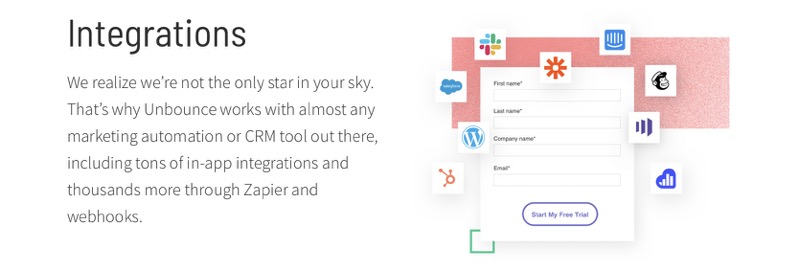 Unbounce integrations