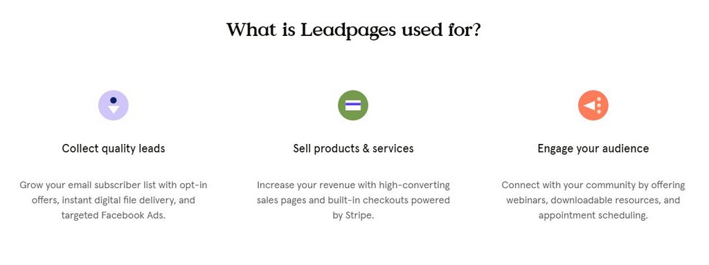 leadpages features