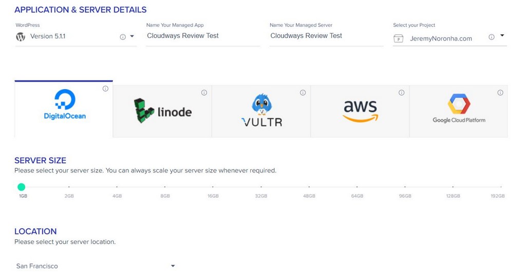 cloudways server