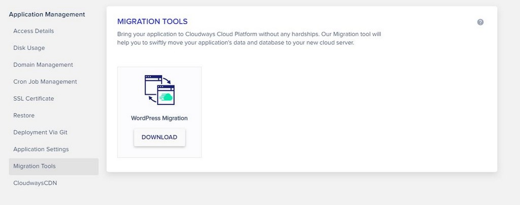 Migration tools