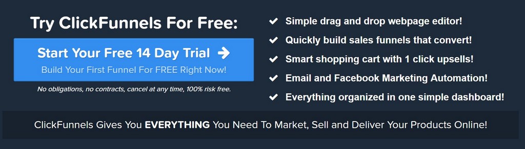 Free ClickFunnels Trial, Start upto 30 Days ClickFunnels Free Trial