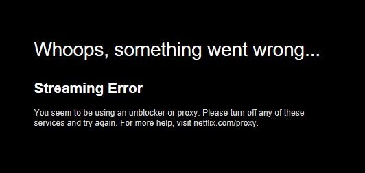 Netflix proxy blacklist