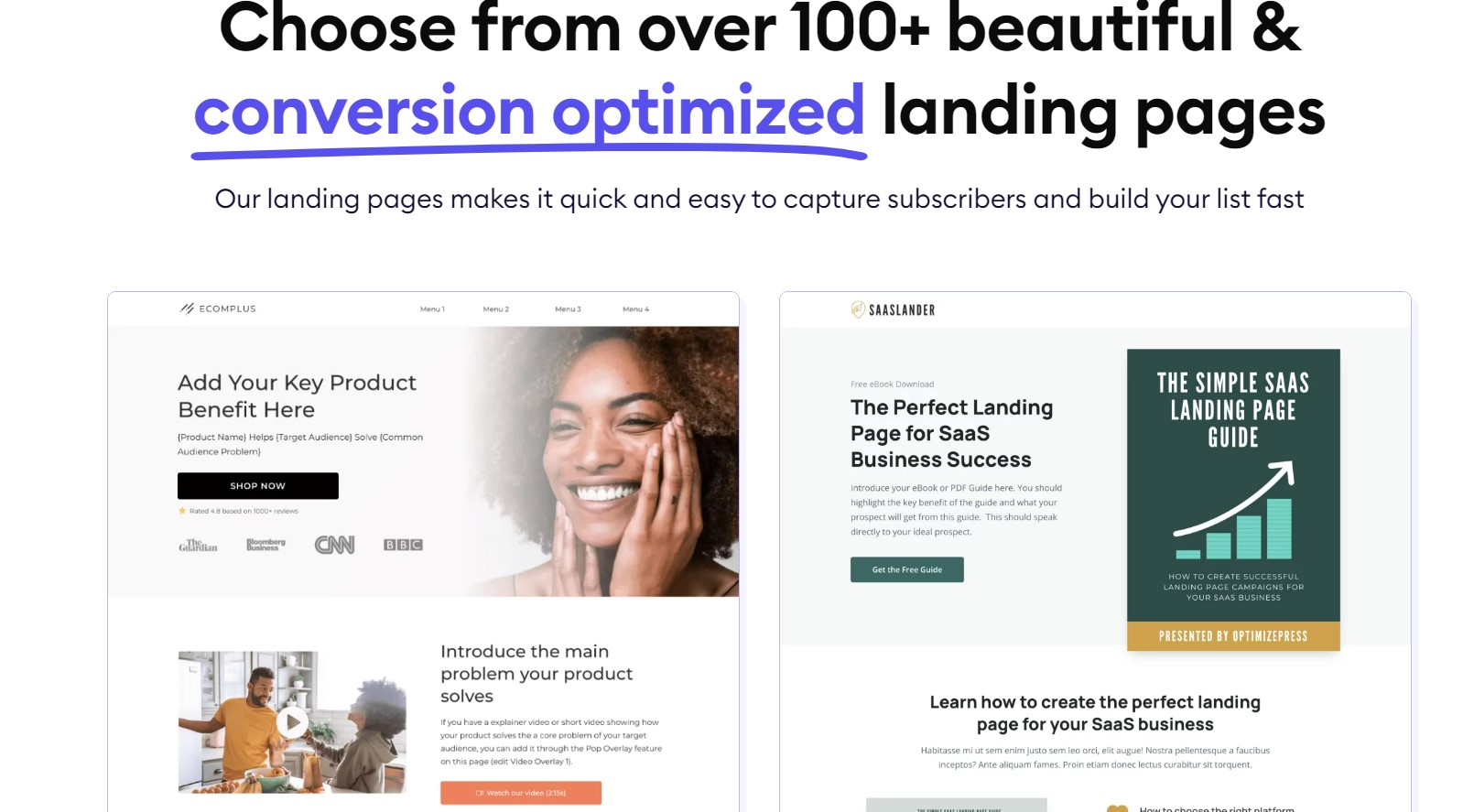 Optimizepress landing page builder