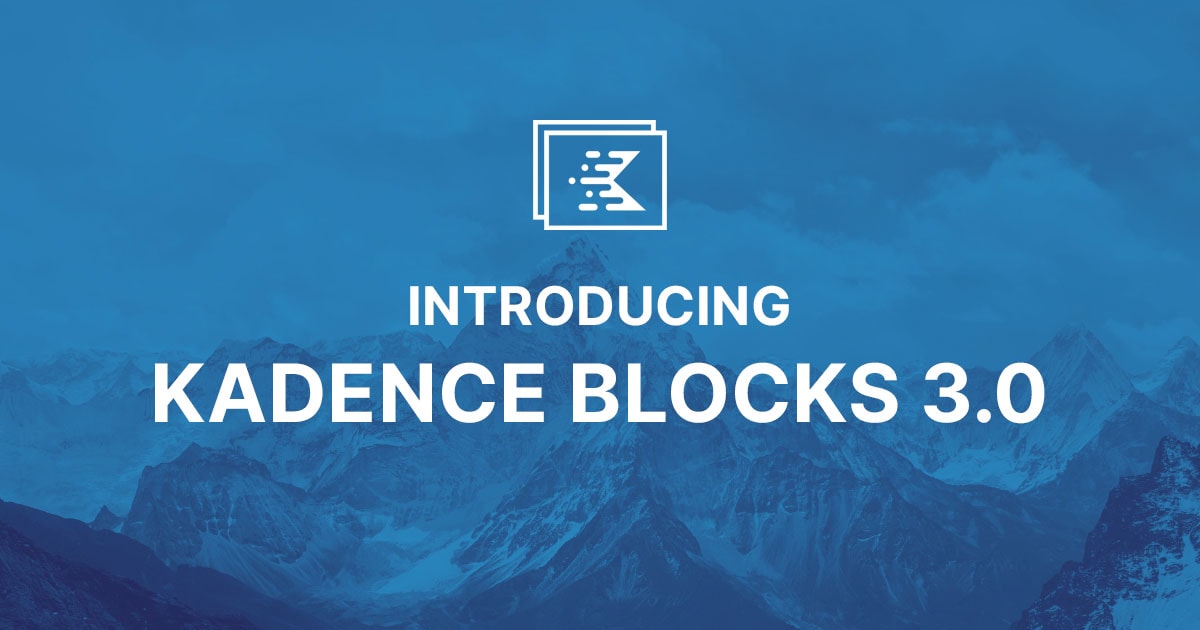 Kadence blocks 3.0