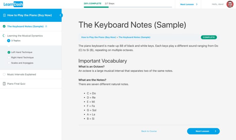 Learndash features