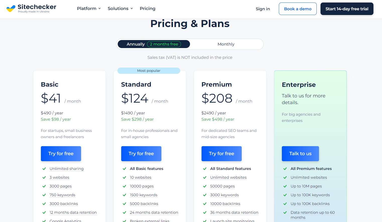 Sitechecker pricing