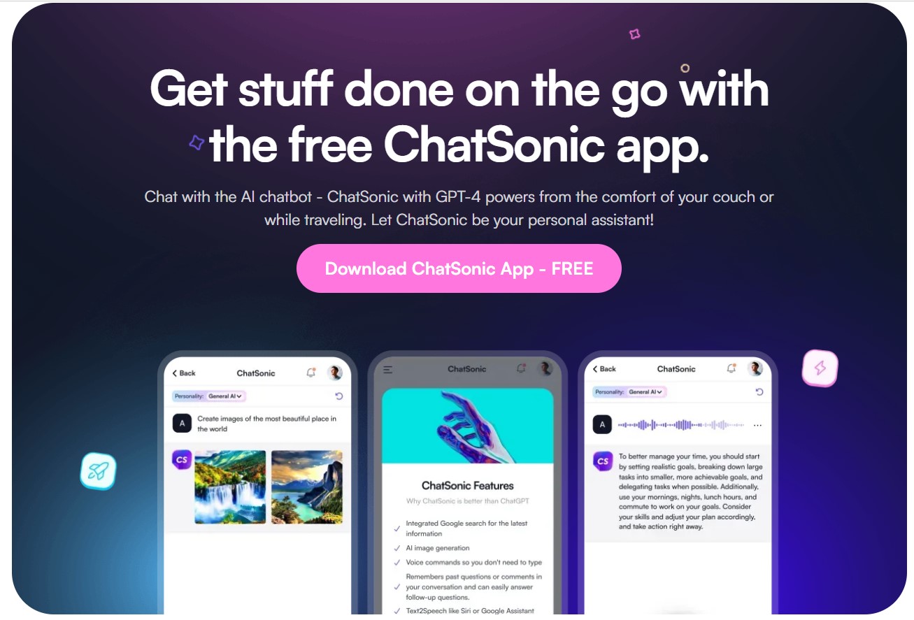 Chatsonic app