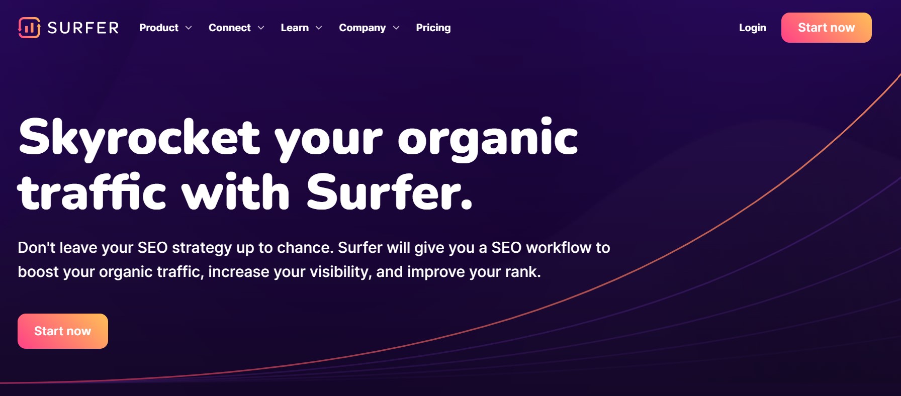 surfer seo homepage