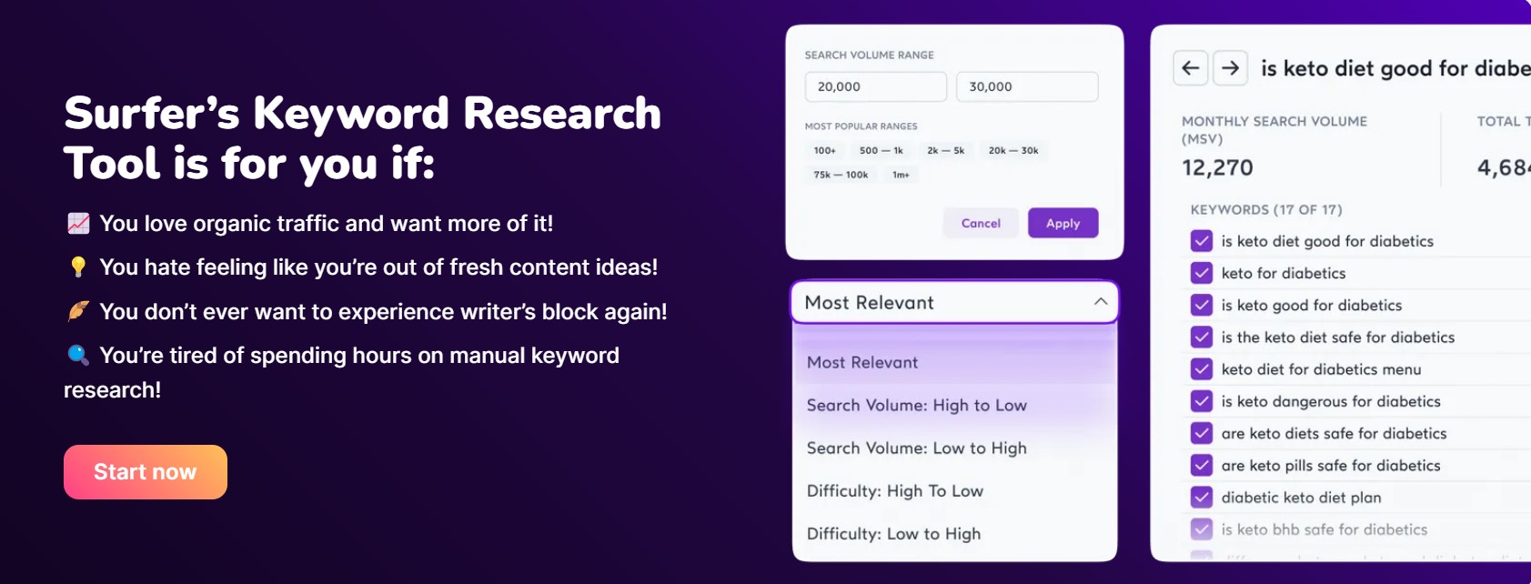 surfer seo keyword research review