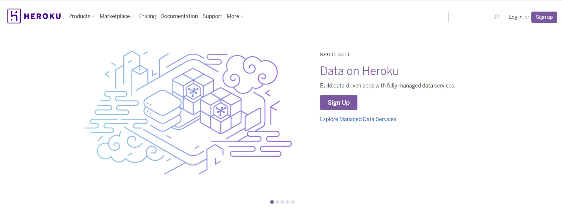 heroku homepage