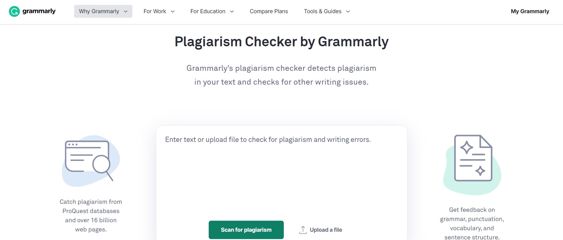 Grammarly plagiarism checker review