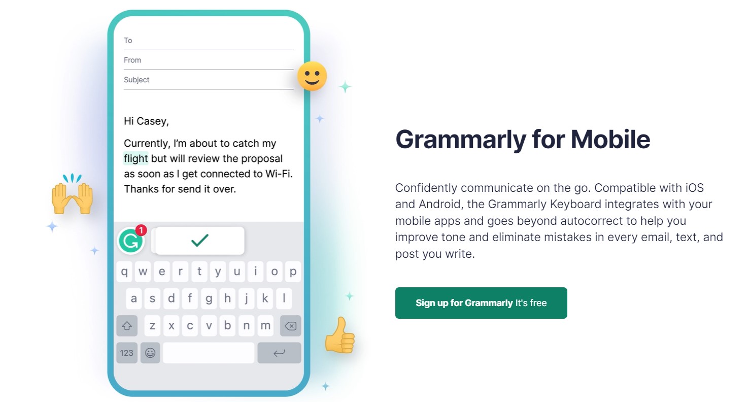 Grammarly mobile apps