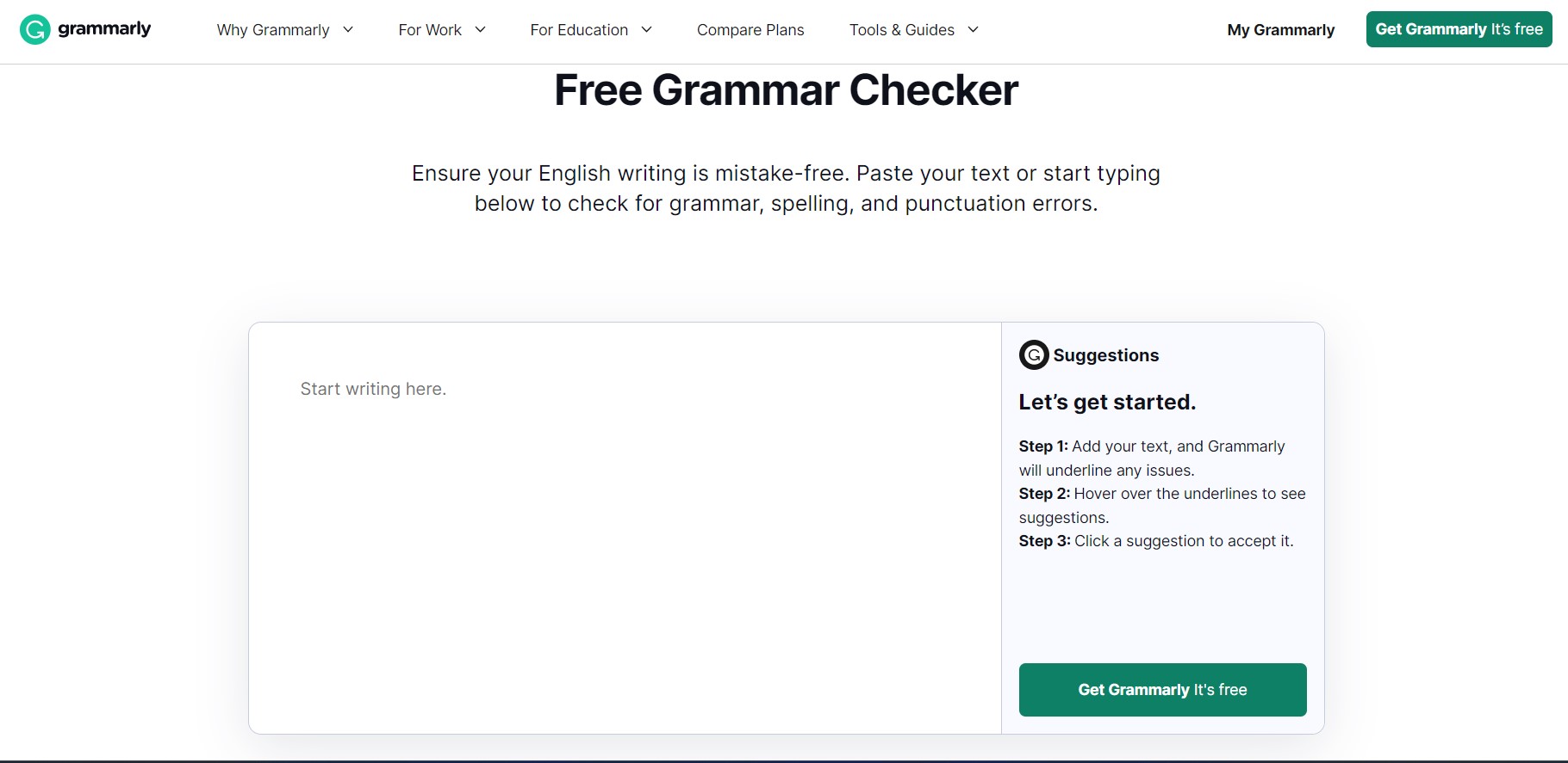 Free grammar checker