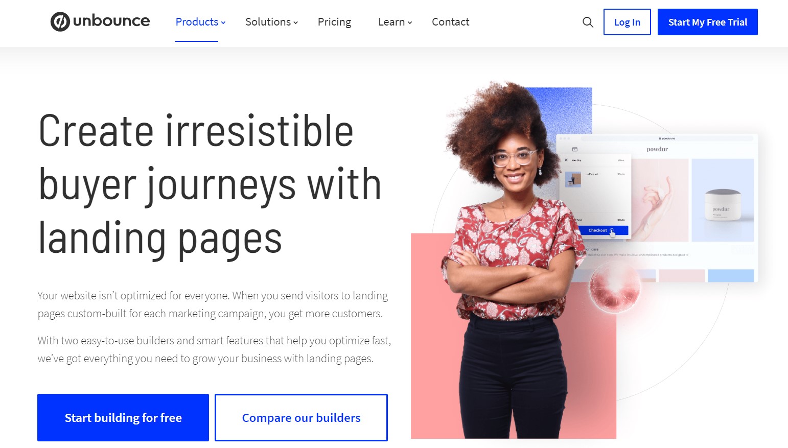 landing page example unbounce