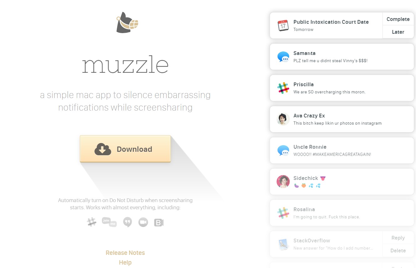 landing page example muzzle