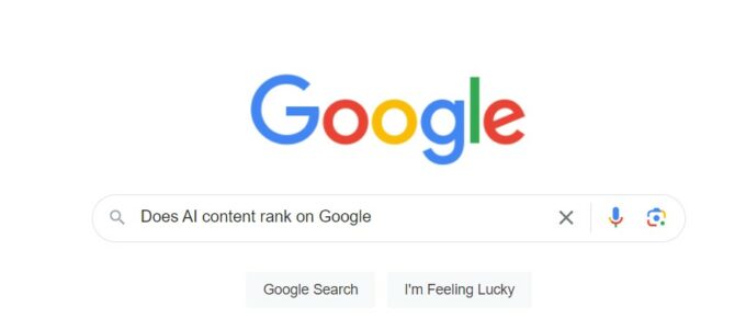 Does ai content rank on google