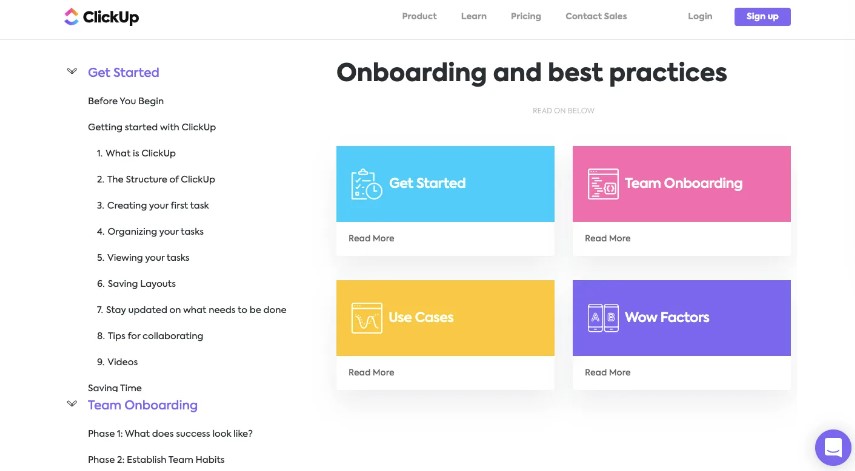 clickup onboarding