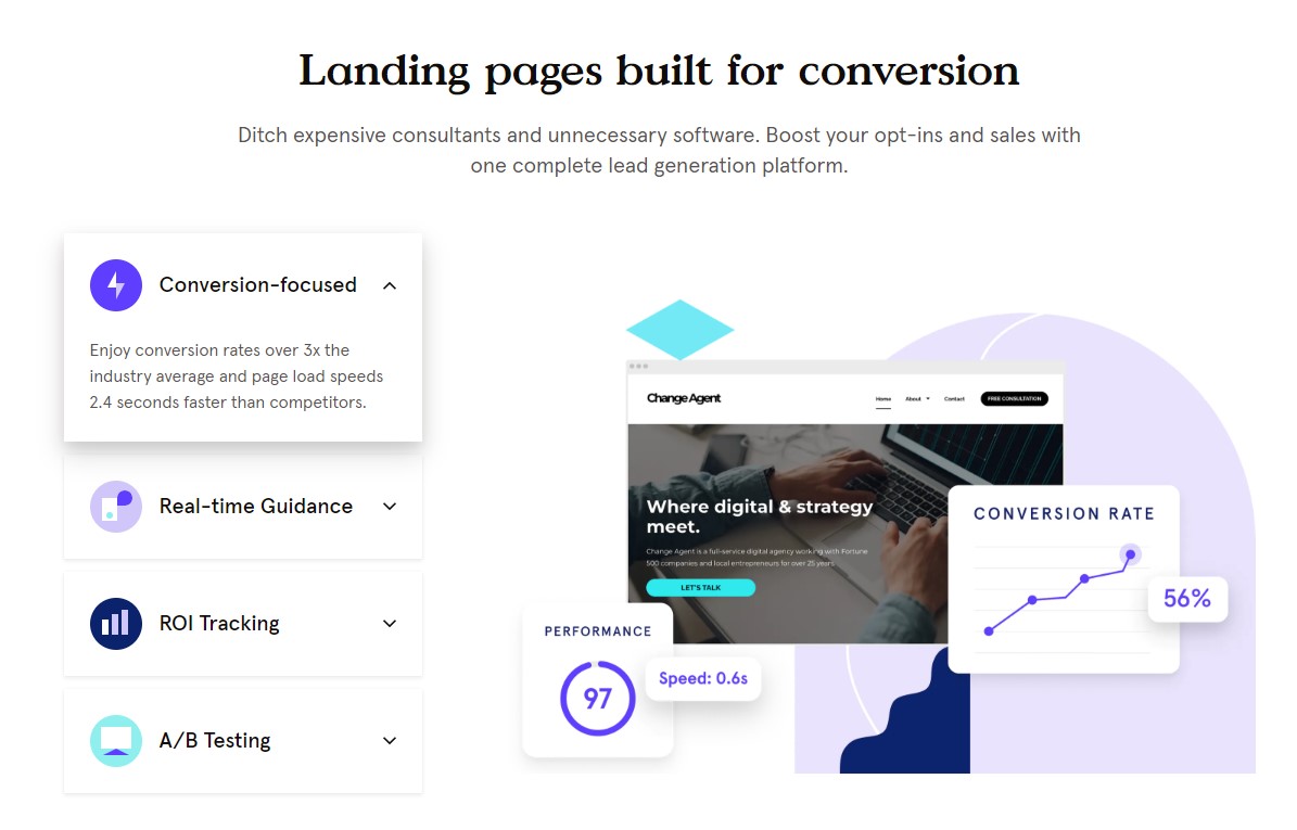 leadpages landing pages