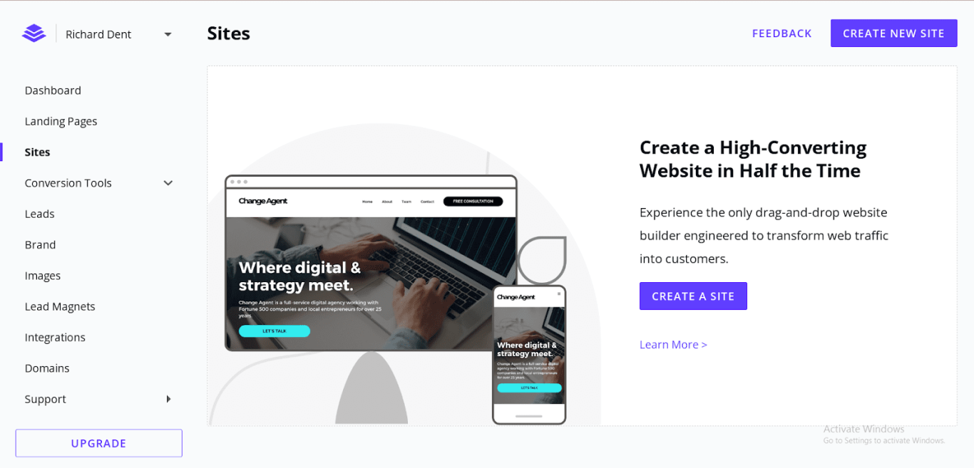 leadpages landing page builder