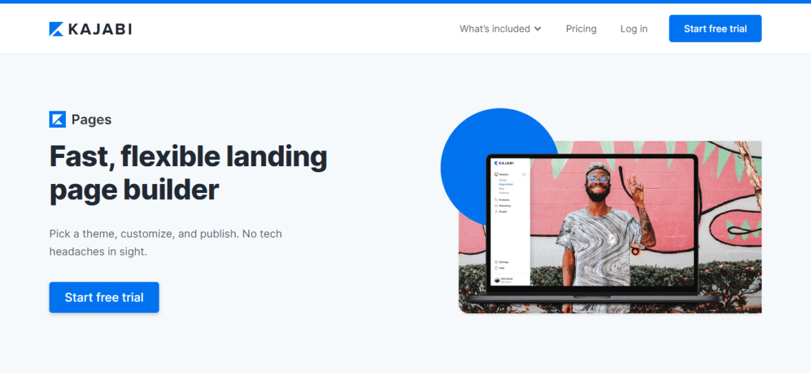 Kajabi landing page