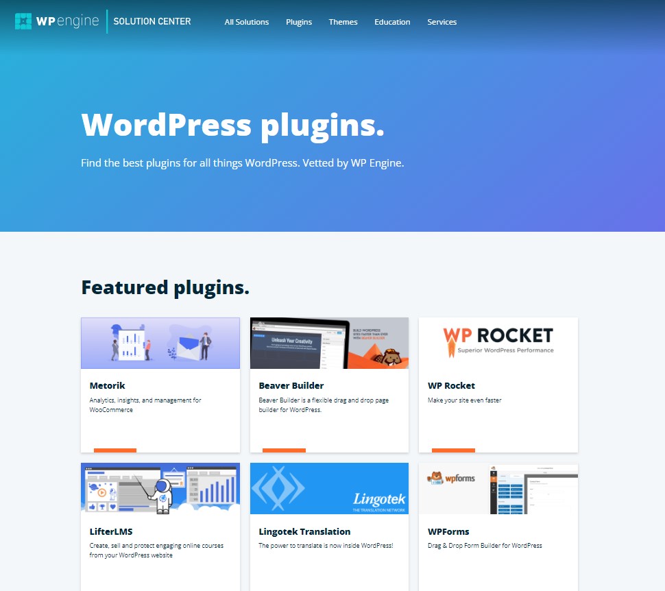 wp engine features plugins