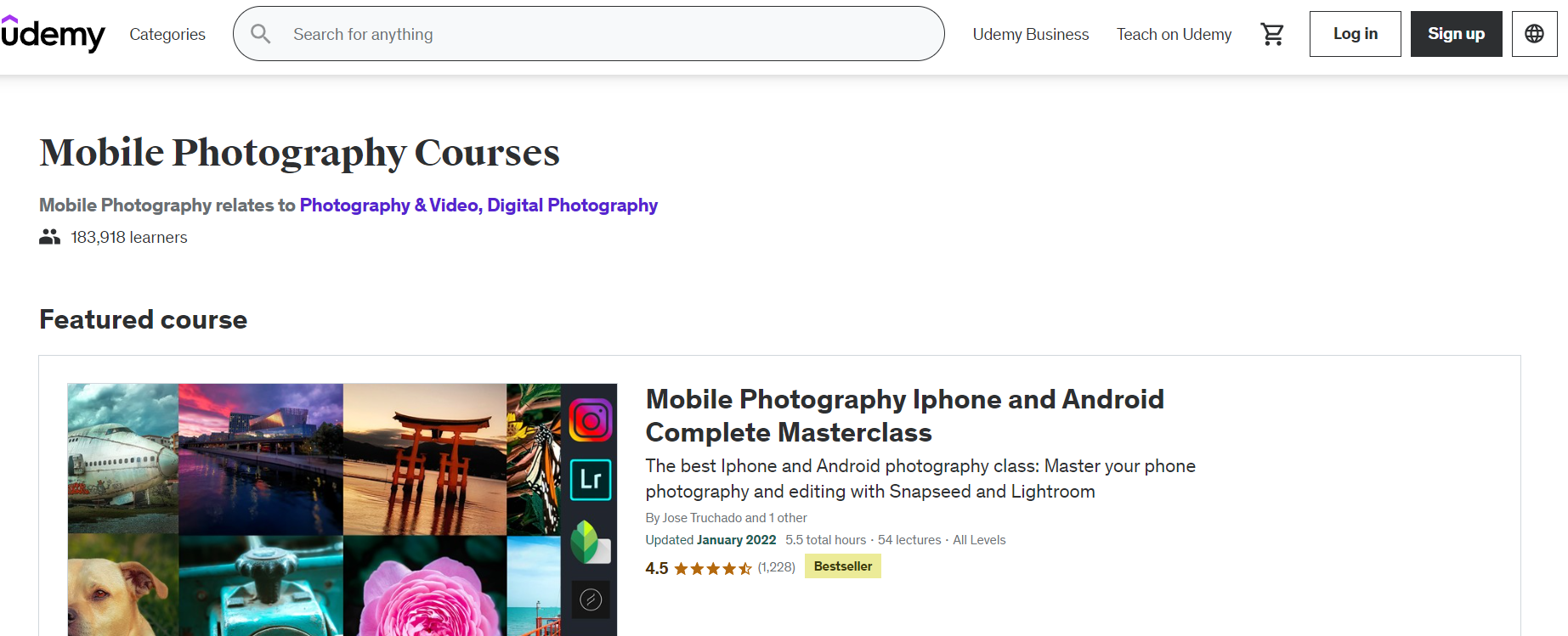 Best Phone & DSLR Photography Course
