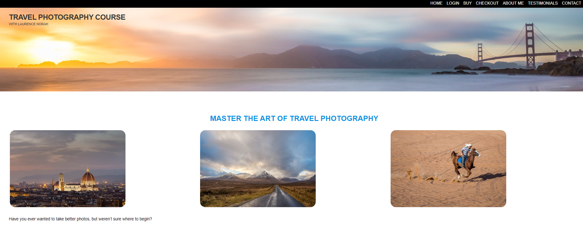 The Travel Photography Course