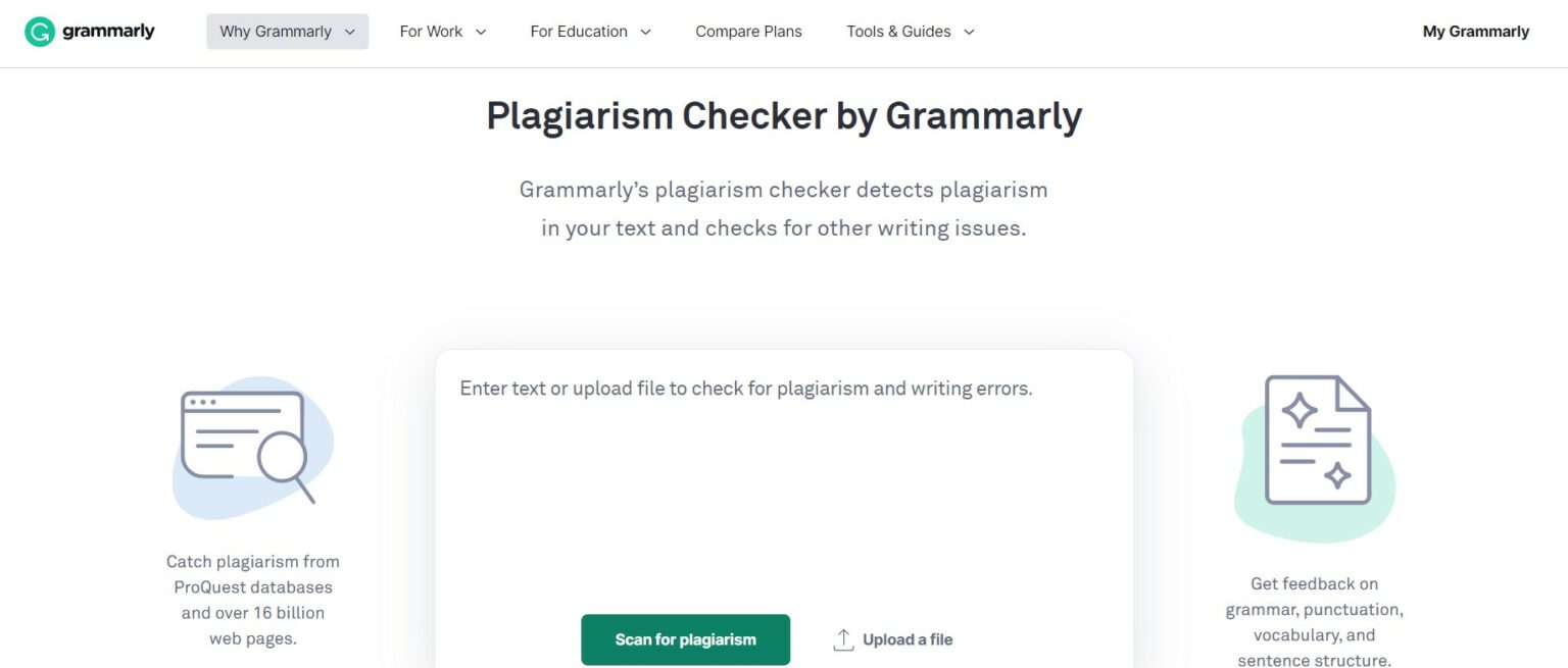 Plagiarism checker by grammarly